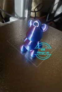 【领带小熊挂件】
