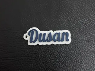 Dusan name keychain