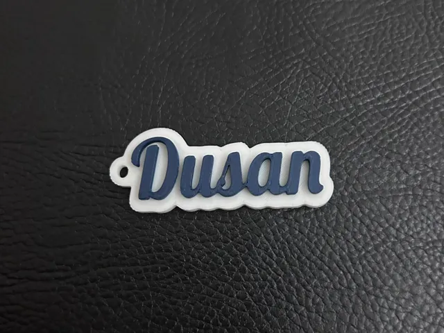 Dusan name keychain