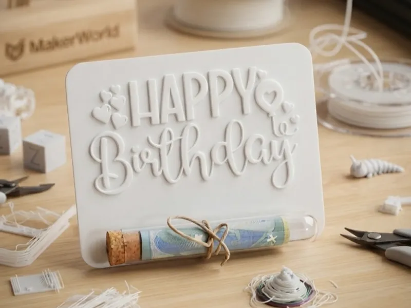 Customizable Birthday Present Tag / Decoration
