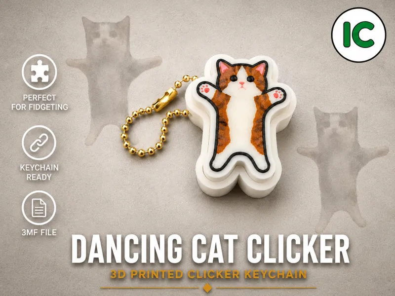 Happy Happy Happy Cat Meme - Clicker Toy