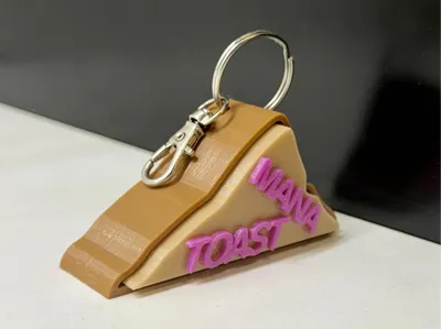 Mana Toast Clicker Keychain