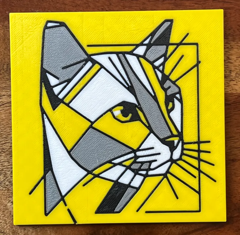 Cat Decor 2D Art