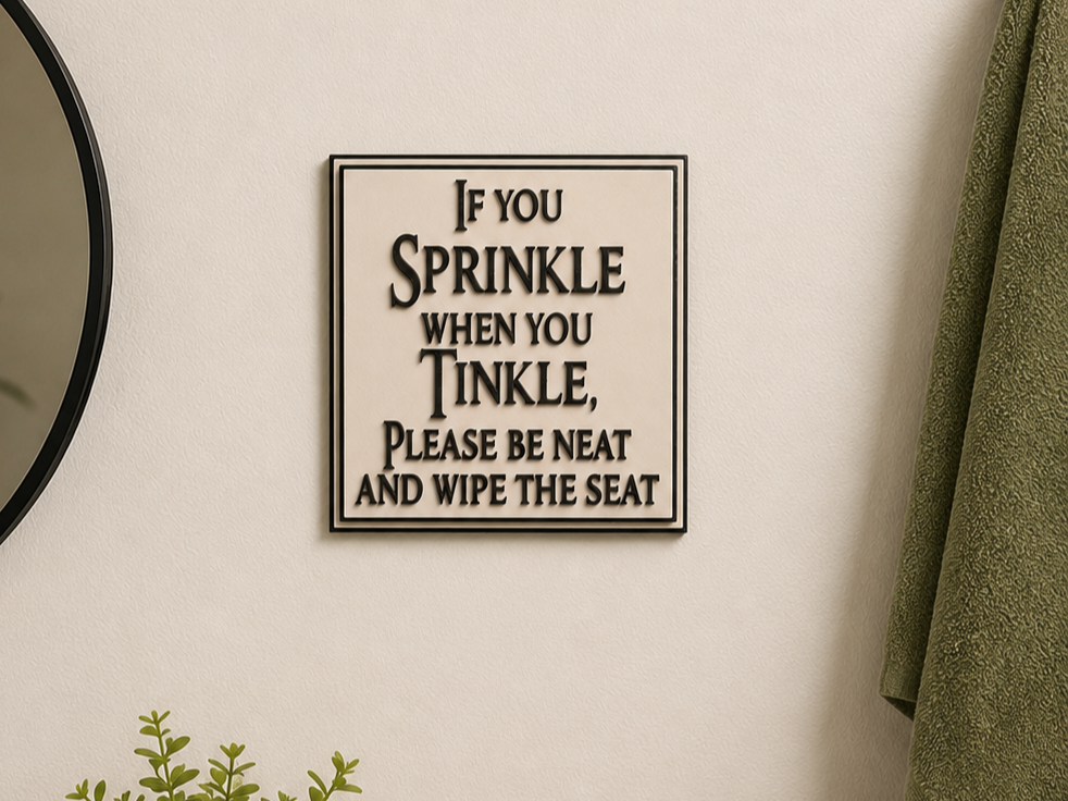 Miniatura 1 do modelo 3D Tinkle Sprinkle - Wall Plaque