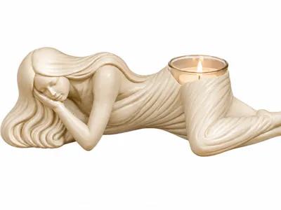 Woman Lying Tealight Holder