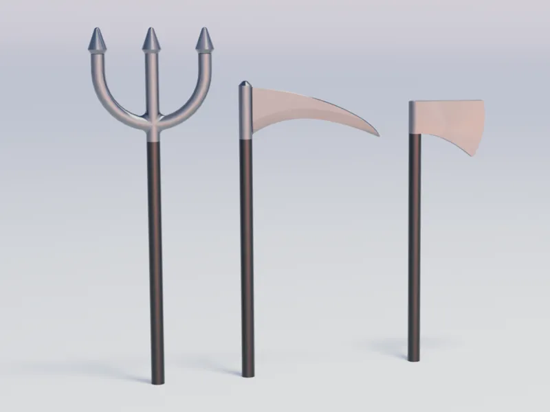 Modular Halloween Prop Weapons