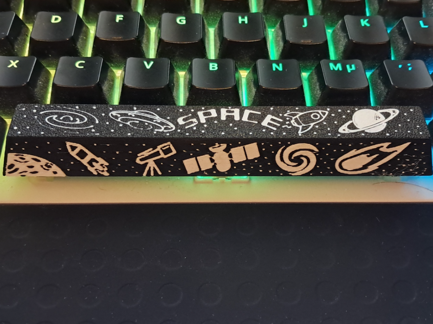Space keycap in space theme (3D)