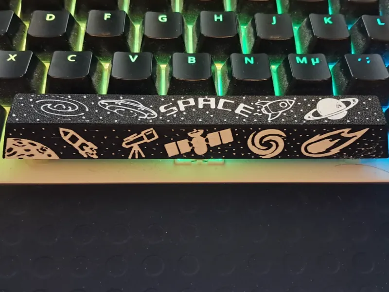 Space keycap in space theme (3D)