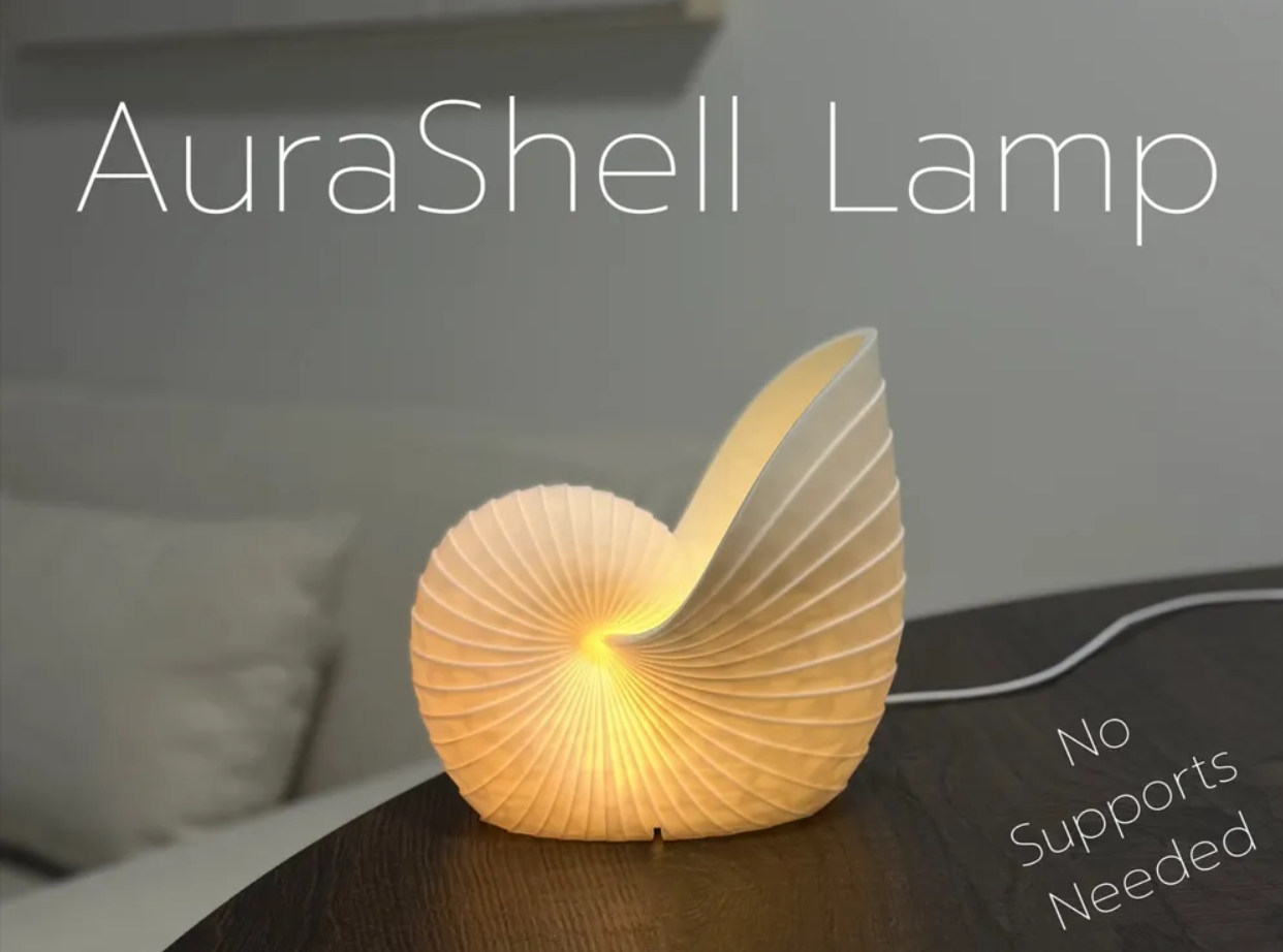 Miniatura 2 do modelo 3D AuraShell Lamp