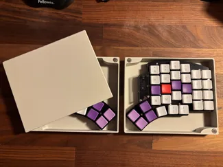 Split Keyboard Travel Case