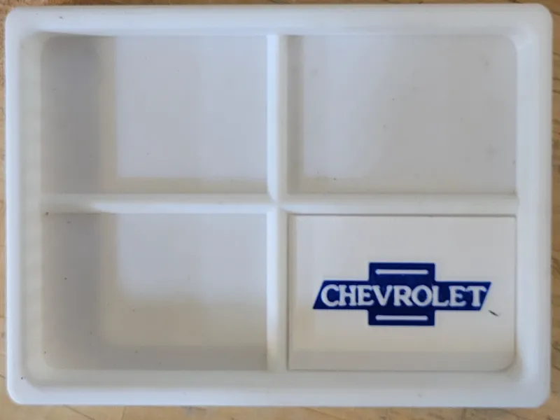 CHEVY CHEVROLET THEMED PARTS TRAY