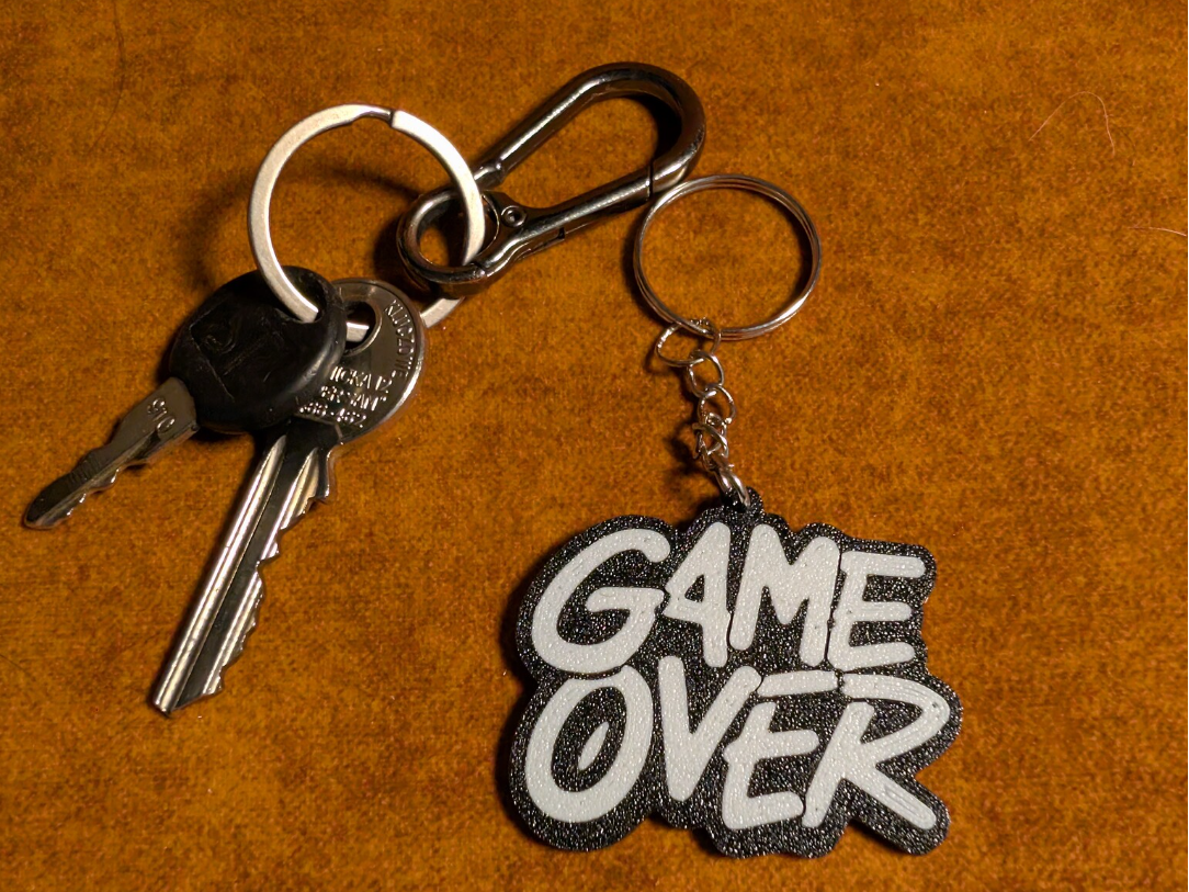 GAME OVER| Keychain 011/360 3D model