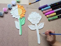 Set créatif de coloriage fleurs mignonnes 3 — photo 2