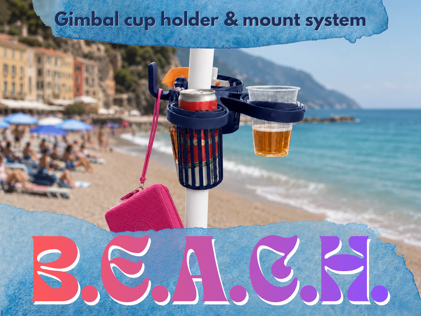 BEACH Gimbal Cup Holder & Mount System