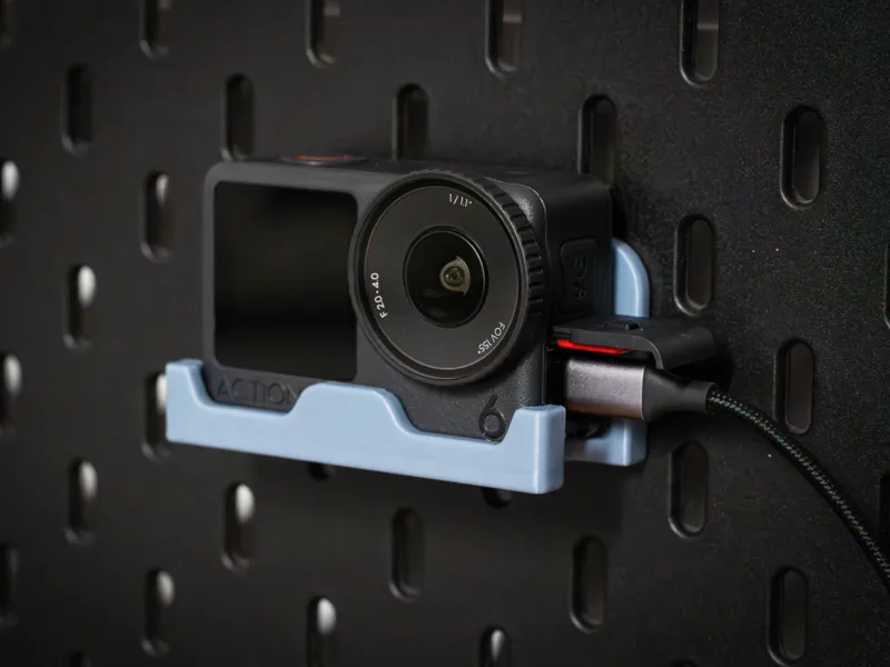 Halterung (IKEA SKADIS) für DJI Osmo Action 6