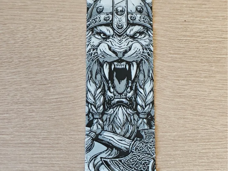 The Viking lion's grin bookmark.