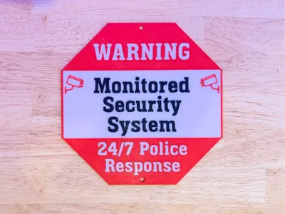 Home Security Sign