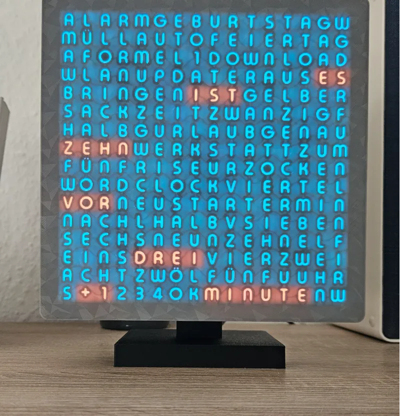 Stand for Wordclock - Ständer für die Wordclock