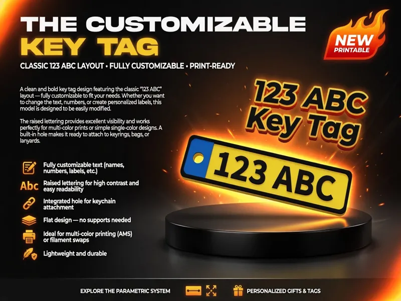 Car Plate Keychain