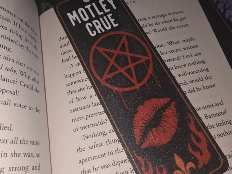 Motley Crue bookmark