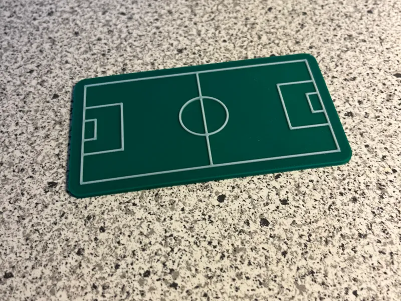 Football / soccer field coaster
