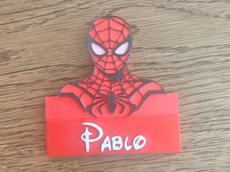 Pablo Spiderman Custom Desktop Nameplate / Sign