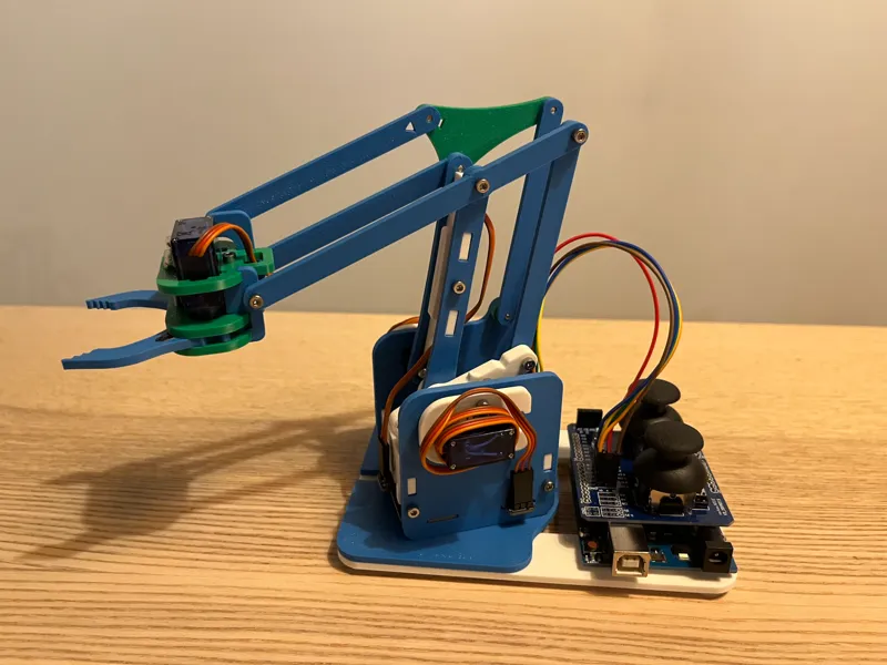 MeArm - Pocket Sized Robot Arm - laser cutting files adjusted for 3D print