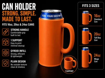 Ultimate Can Holder Mug - Fits 16–24oz Heavy Duty