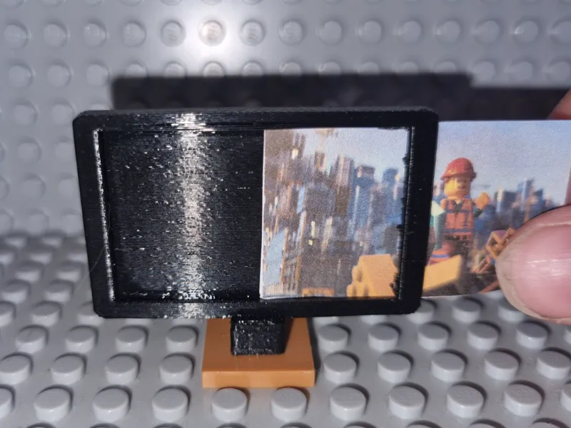 legos television (insert your own screens)