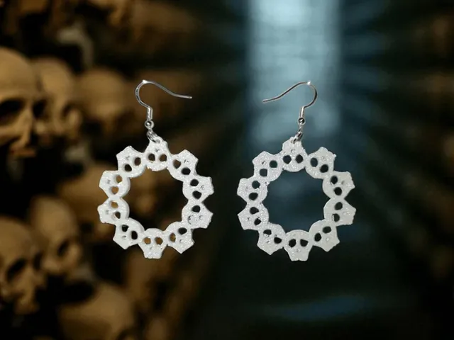 Circle of skulls earrings