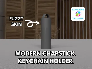 Modern Chapstick Keychain Holder - 20g Print!