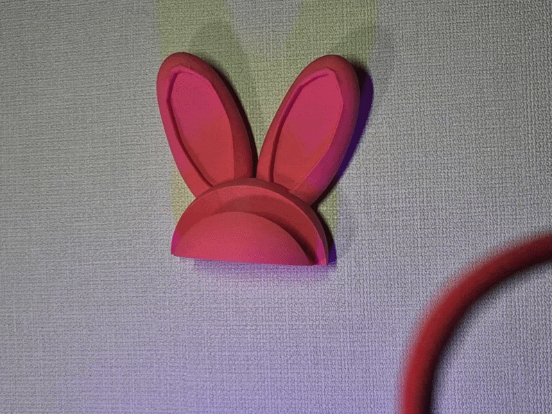 Bunny Ear Wall-Mount Headphone Holder