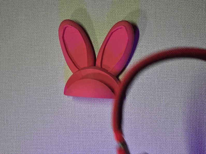 Bunny Ear Wall-Mount Headphone Holder