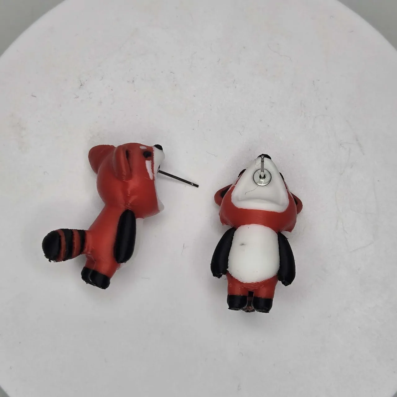 Red Panda Chomper Earrings view 3