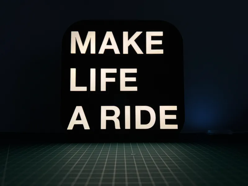 BMW "Make Life a Ride" Light Box