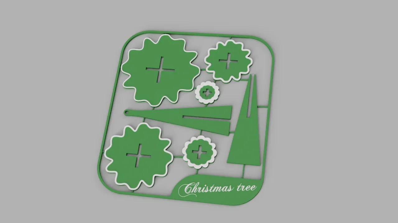 Christmas tree kitcard view 4