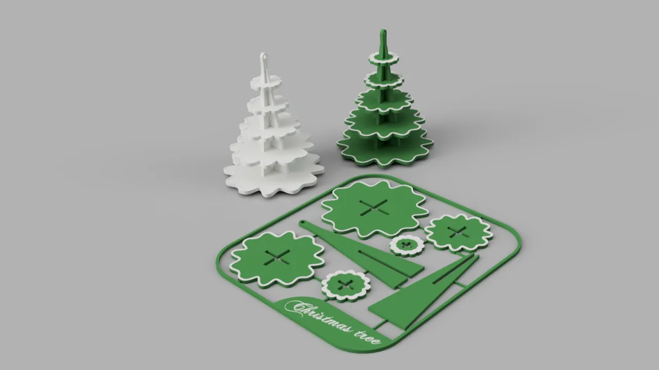 Christmas tree kitcard view 2