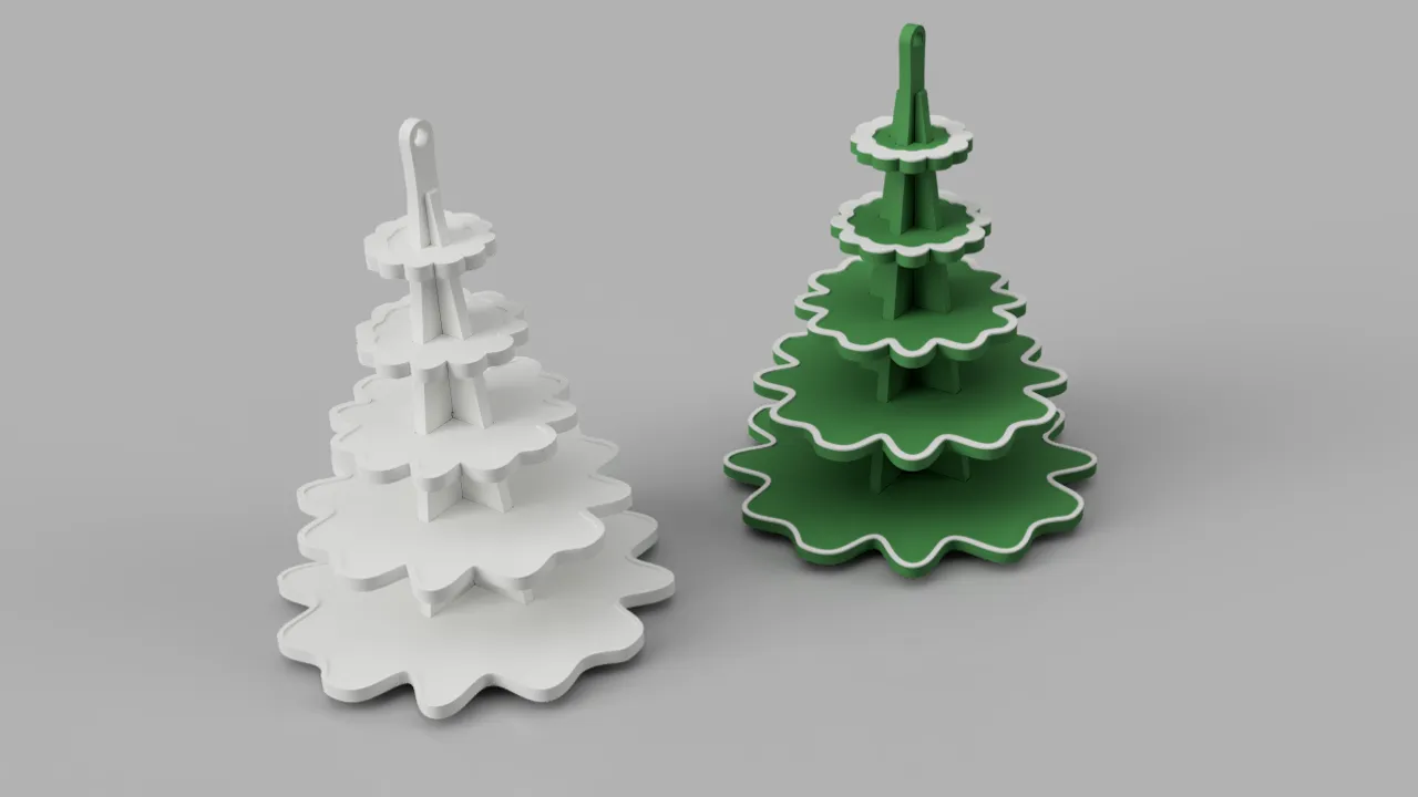 Christmas tree kitcard view 3