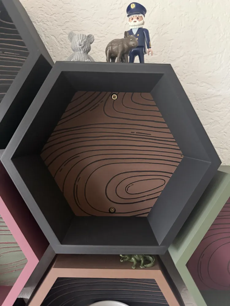 Hexagon Wall Shelf - Free 3D Print Model - MakerWorld