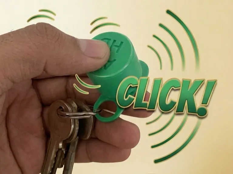 ADHD clicker keychain - no clicker required