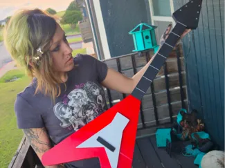 FNAF Bonnie Guitar Full Scale Cosplay Prop
