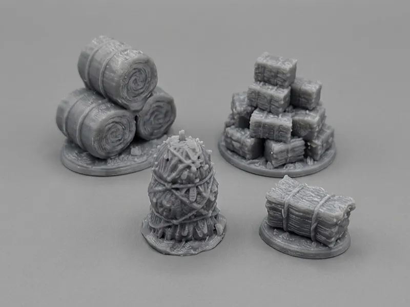 Tabletop Hay Bales & Straw Stacks – Farm Scenery