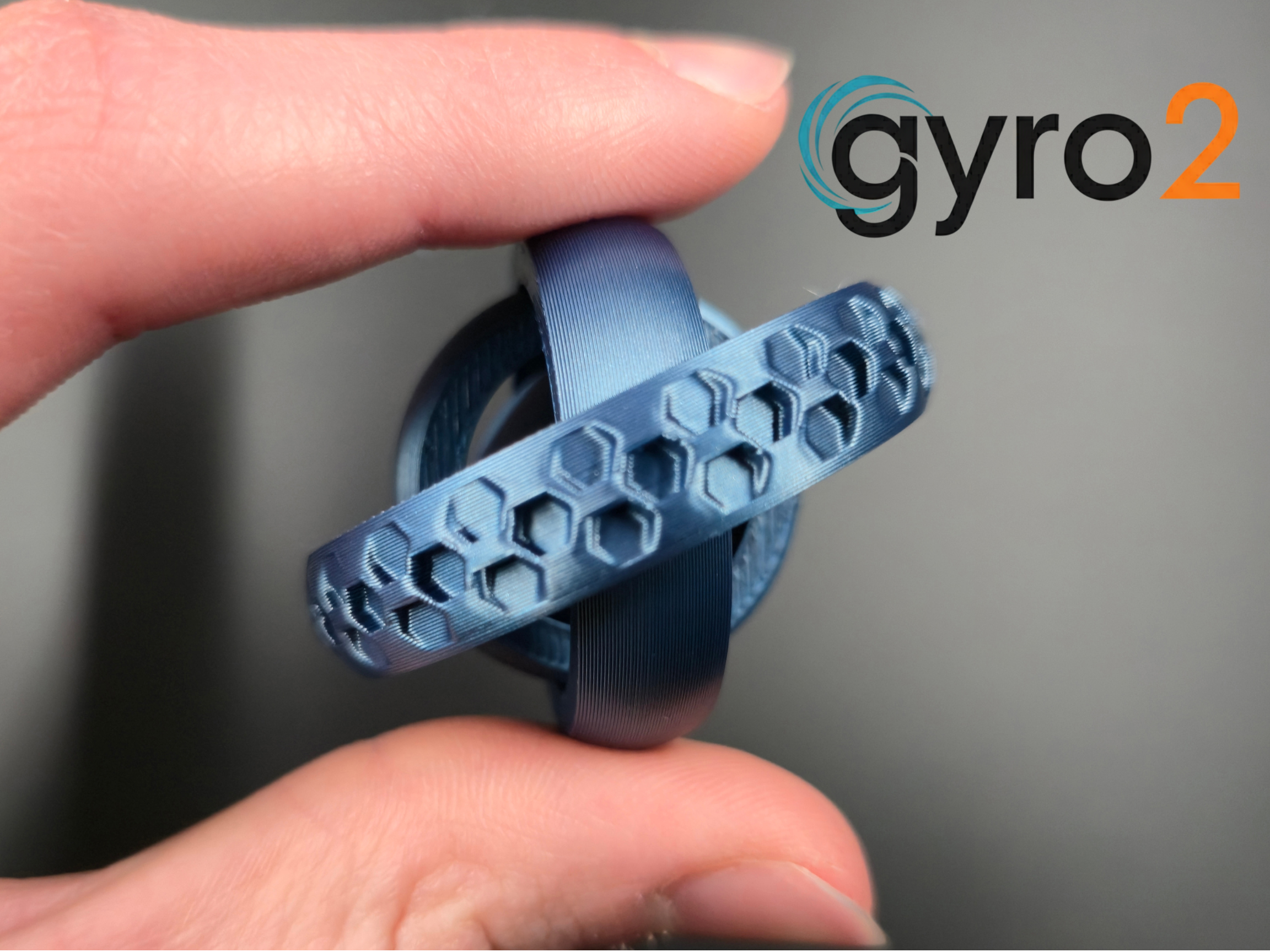 Miniatura 3 do modelo 3D 4 Ring Gyro Fidget
