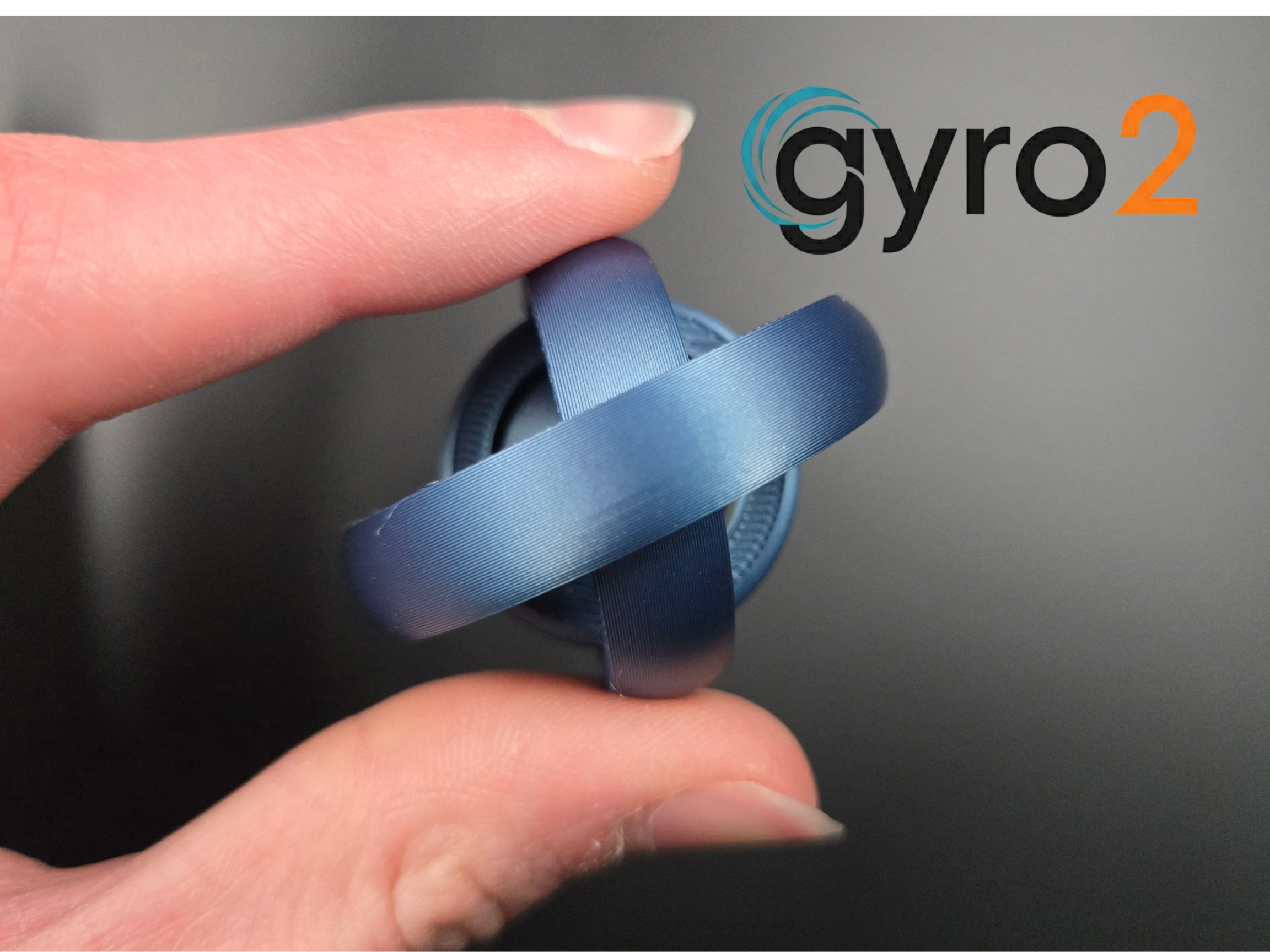 Miniatura 1 do modelo 3D 4 Ring Gyro Fidget