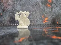 Figurine de sorcier tiefling maléfique DnD — photo 5