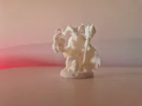 Figurine de sorcier tiefling maléfique DnD — photo 3