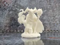 Figurine de sorcier tiefling maléfique DnD — photo 2