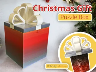 Christmas Gift Labyrinth Puzzle Box 