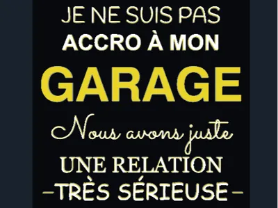 humorous garage plaque