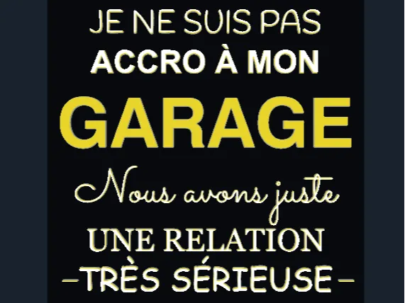 plaque garage humour